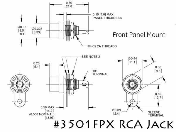 SWITCHCRAFT / #3501FPX スイッチクラフト RCAジャック