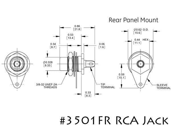 SWITCHCRAFT / #3501FR スイッチクラフト RCAジャック