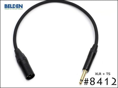 BELDEN ベルデン 8412 ノイトリック XLR+TS 30cm～