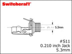 SWITCHCRAFT スイッチクラフト 0.210インチ モノラル ジャック #S11