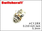 SWITCHCRAFT スイッチクラフト 0.210インチ ステレオジャック #C12BX MIL-type ミリタリースペック