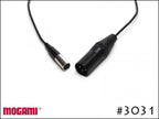 MOGAMI モガミ 3031 ミニXLR オス + XLR オス ヘッドセット 変換ケーブル