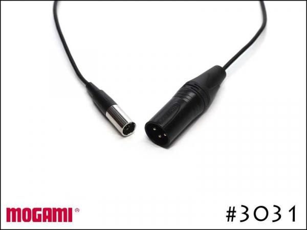 MOGAMI モガミ 3031 ミニXLR オス + XLR オス ヘッドセット 変換ケーブル