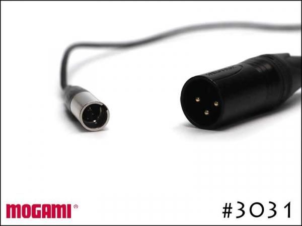 MOGAMI モガミ 3031 ミニXLR オス + XLR オス ヘッドセット 変換ケーブル