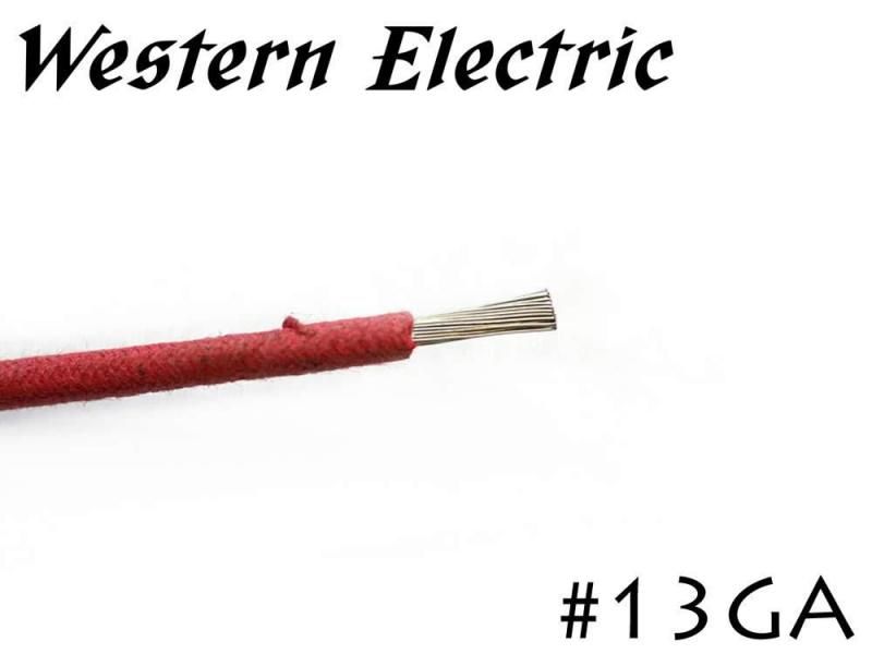 在庫限り!! Western Electric 13GA シングル 切り売り 1m～ ウェスタンエレクトリック