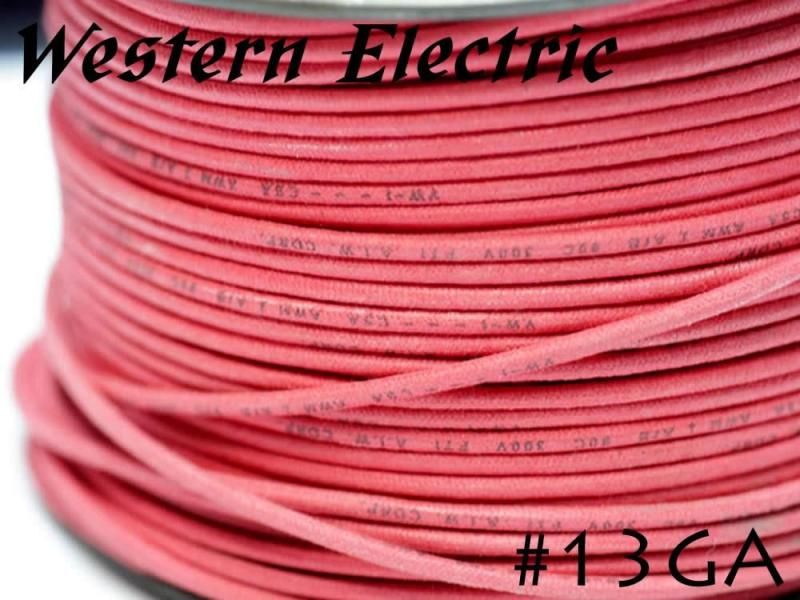 在庫限り!! Western Electric 13GA シングル 切り売り 1m～ ウェスタンエレクトリック