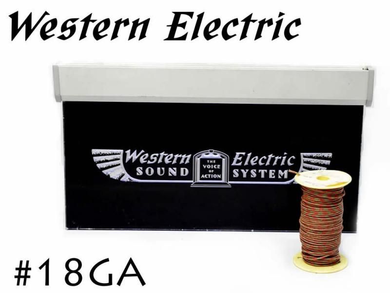 在庫限り!! Western Electric 18GA シングル 切り売り 1m～ ウェスタンエレクトリック