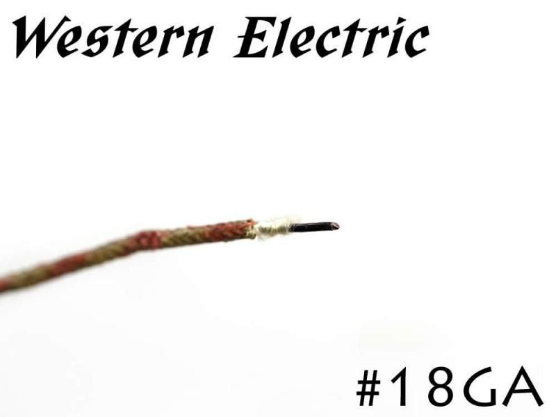 在庫限り!! Western Electric 18GA シングル 切り売り 1m～ ウェスタンエレクトリック
