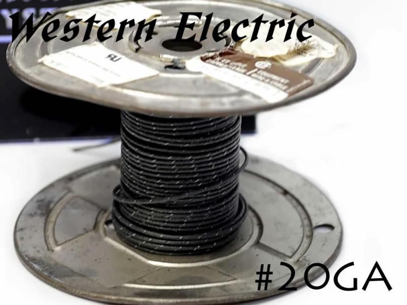 在庫限り!! Western Electric 20GA シングル 切り売り 1m～ ウェスタンエレクトリック