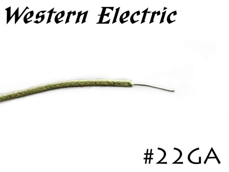 在庫限り!! Western Electric 22GA シングル 切り売り 1m～ ウェスタンエレクトリック