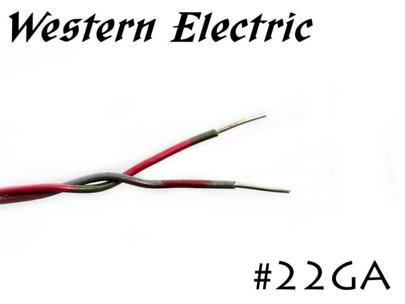 在庫限り!! Western Electric 22GA ツイン 切り売り 1m～ ウェスタンエレクトリック