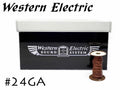 在庫限り!! Western Electric 24GA シングル 切り売り 1m～ ウェスタンエレクトリック