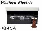 在庫限り!! Western Electric 24GA シングル 切り売り 1m～ ウェスタンエレクトリック