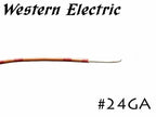 在庫限り!! Western Electric 24GA シングル 切り売り 1m～ ウェスタンエレクトリック