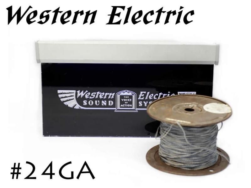 在庫限り!! Western Electric 24GA ツイン 切り売り 1m～ ウェスタンエレクトリック