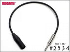 MOGAMI モガミ #2534 Neutrik XLR + スイッチクラフト TS・TRS プラグ