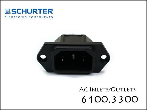 SCHURTER・IEC 6100.3300 ACインレット