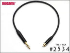MOGAMI モガミ #2534 TRS + RCA ケーブル