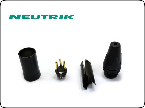 Neutrik・NC3MXX-B ノイトリック XLR プラグ オス