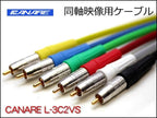 映像用同軸ケーブル CANARE L-3C2VS + RCAP-C3A メッシュチューブ