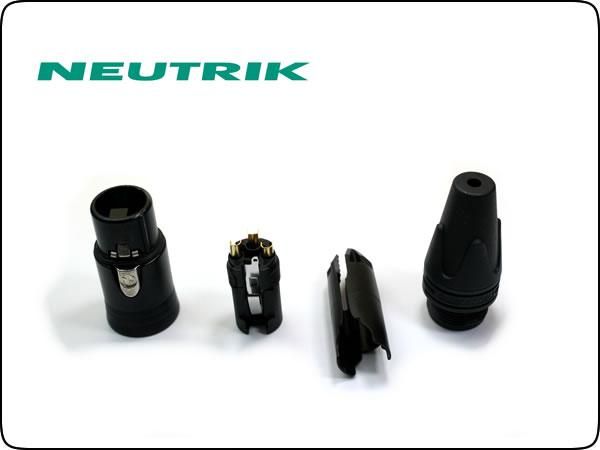 Neutrik・NC3FXX-B ノイトリック XLR プラグ メス