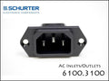 SCHURTER・IEC 6100.3100 ACインレット