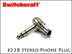 SWITCHCRAFT スイッチクラフト ステレオ・フォンプラグ L型 #238