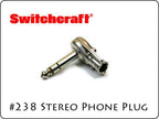 SWITCHCRAFT スイッチクラフト ステレオ・フォンプラグ L型 #238