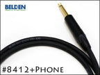 BELDEN ベルデン 8412 ギターケーブル ノイトリック Phoneプラグ 30cm～