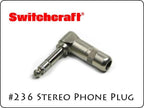 SWITCHCRAFT スイッチクラフト ステレオ・フォンプラグ L型 #236
