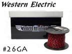 在庫限り!! Western Electric 26GA 赤/黒 シングル 切り売り 1m～