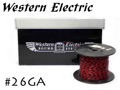 在庫限り!! Western Electric 26GA 赤/黒 シングル 切り売り 1m～