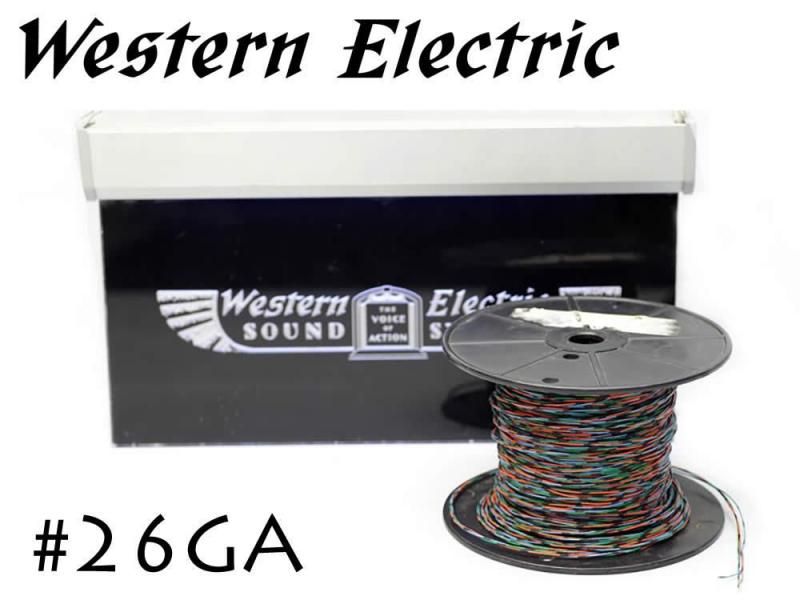 在庫限り!! Western Electric 26GA 緑/橙/青 3本 切り売り 1m～