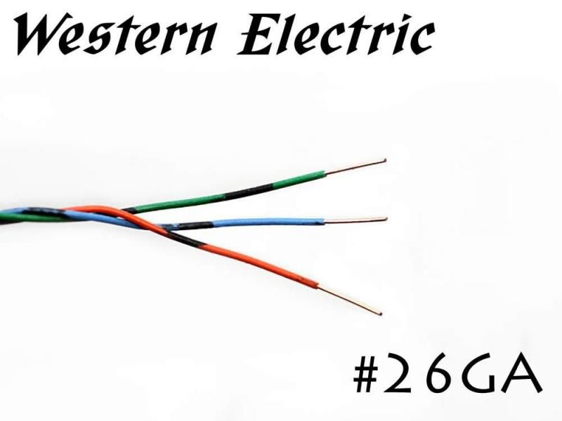 在庫限り!! Western Electric 26GA 緑/橙/青 3本 切り売り 1m～
