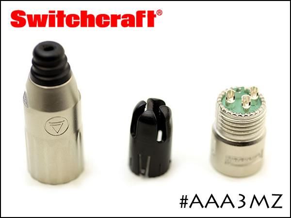 SWITCHCRAFT・AAA3MZ オス スイッチクラフト XLRプラグ